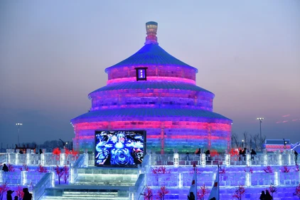 Eisskulpturenfestival in Harbin 