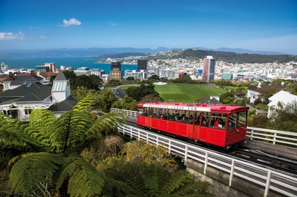 Mit der Standseilbahn ion Wellington unterwegs
