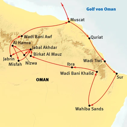 Die Sultan Qaboos-Moschee in Muscat