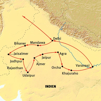 Auf dem Ganges in Varanasi