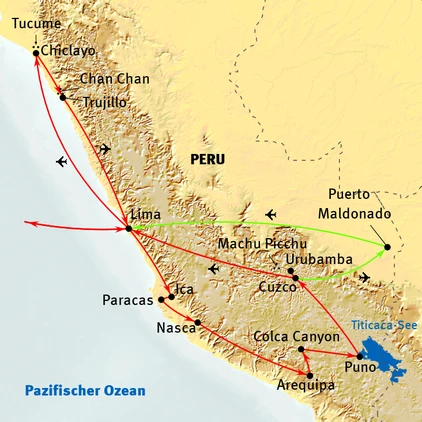 Ruinen der Adobe-Stadt Chan Chan, Nordperu