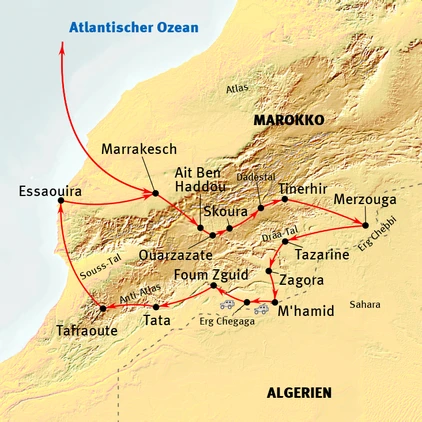 Kasbah in der Dadesschlucht