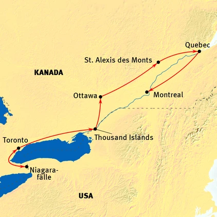 Hufeisenfälle der Niagarafälle