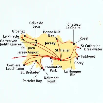 Bild des Hafens von St. Helier auf Jersey