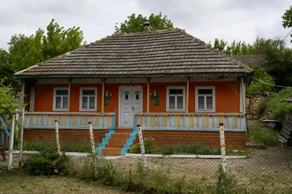 Typisches Landhaus in moldawischem Dorf