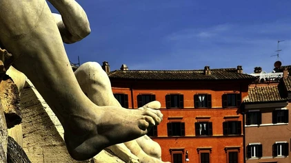 Auf der Piazza Navona in Rom