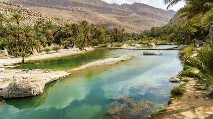 Das Wadi Bani Khalid im Oman