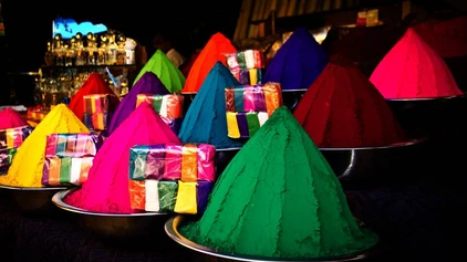 Buntes Farbpulver