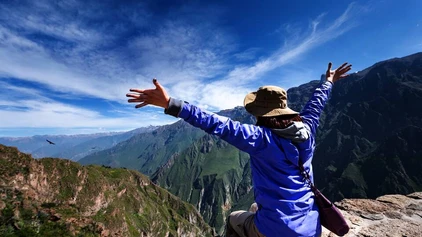 Der überwältigende Blick in den Colca-Canyon