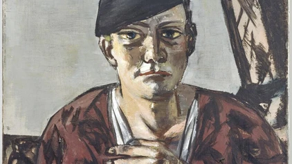Max Beckmann, Selbstbildnis mit schwarzer Kappe