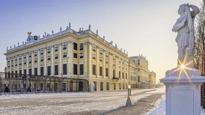 Schloss Schönbrunn in Wien im Winter