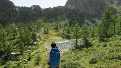 Bergsee-Fotostopp