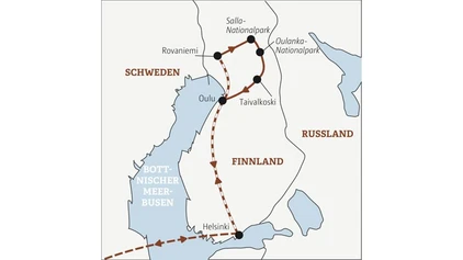Rentiere auf der Straße