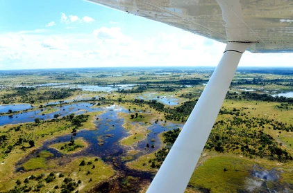 Botswana Helikopter Aussicht