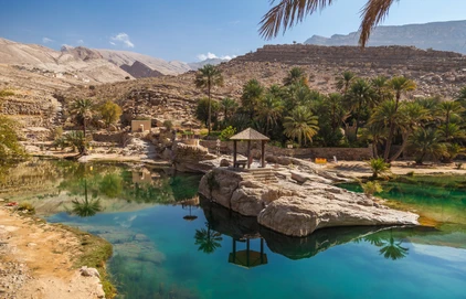 Oman Reise - Oase Wadi Bani Khalid