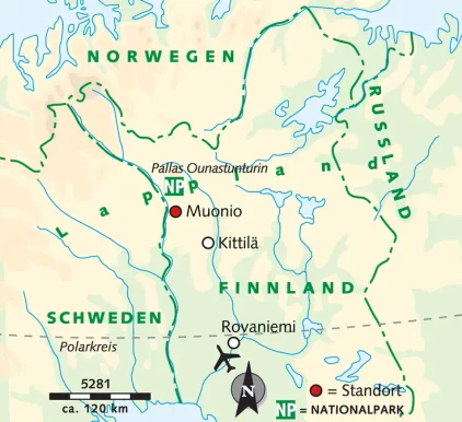 Auf Tuchfühlung mit unseren Huskys - - © Harriniva Hotels & Safaris