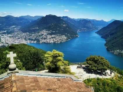 Blick vom Monte San Salvatore auf Lugano - Peter Bartel