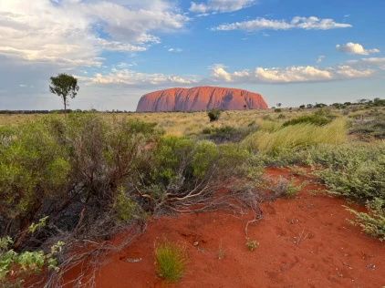 Sonnenuntergangsstimmung am Uluru - Birgit Käßler