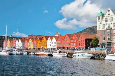 Bryggen Viertel in Bergen