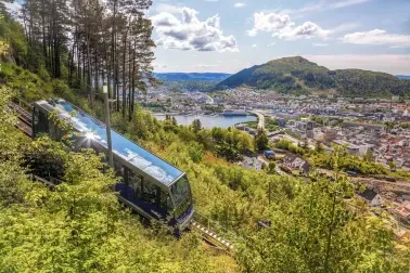 Fløibahn auf den Hausberg Fløyen