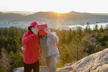 Auf dem Hausberg Fløyen