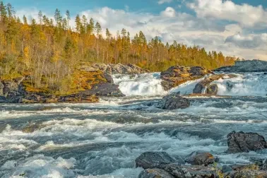 Wasserfall Målselvfossen