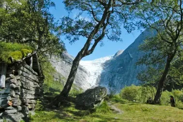 Gletscher Briksdalsbreen