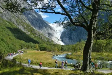 Wanderweg zum Briksdalsbreen