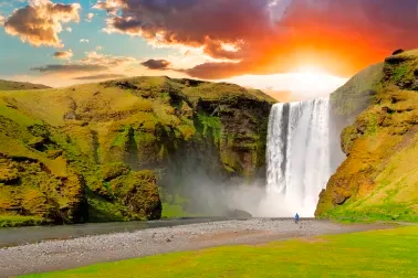 Wasserfall Skogafoss