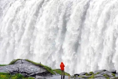 Wassermassen vom Detifoss