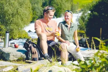 Picknick am Wildfluss Gaula