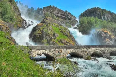 Wasserfall Låtefossen