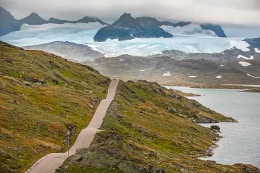 Der mächtige Gletscher Jostedalsbreen