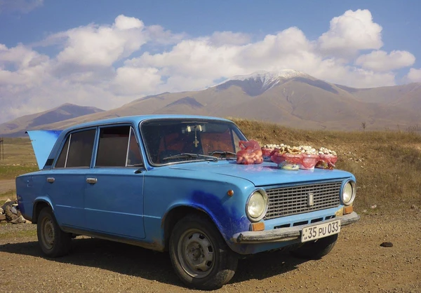 Pilzverkauf im Hochland von Armenien