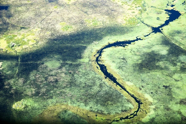 Luftaufnahme vom Okavango-Delta