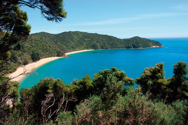 Malerische Bucht im Abel-Tasman-Nationalpark, Neuseeland zum Entspannen