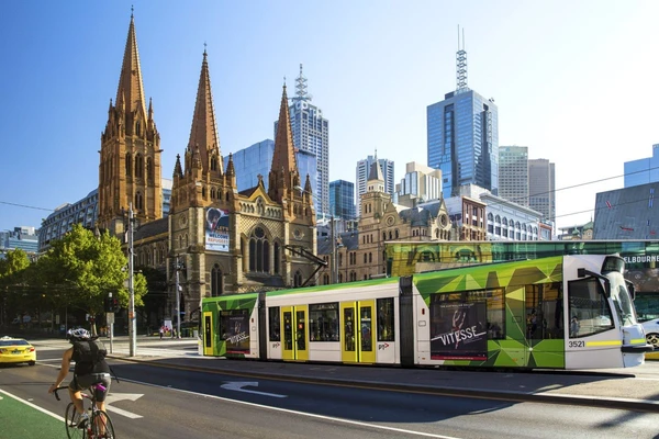Die Pauluskathedrale in Melbourne – Ein faszinierendes Stadtbild in Australien