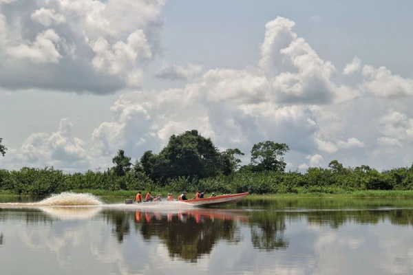 Boinfahren auf dem Ogooué-Fluss in Gabun: Entdecken Sie die Natur Afrikas