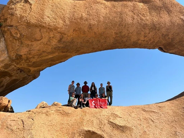 Gruppenfoto auf der Spitzkoppe