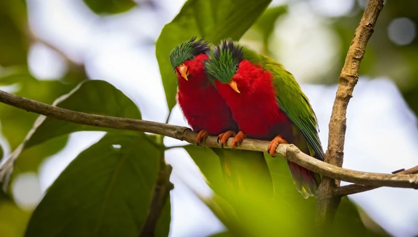 Rubinloris auf Rimitara – Erleben Sie die bunte Vogelwelt in Französisch-Polynesien