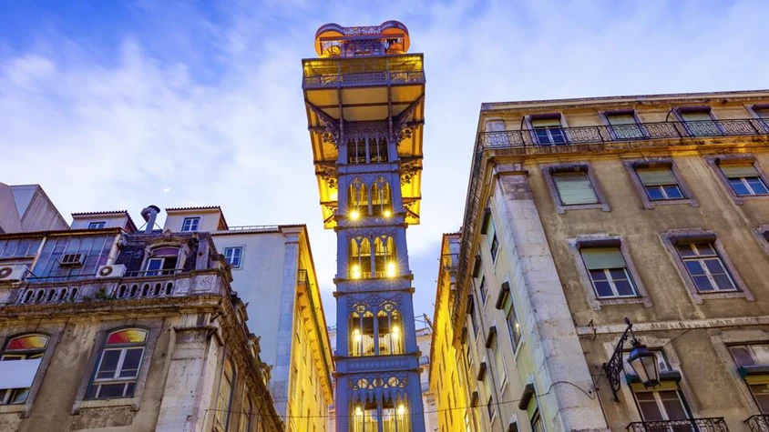 Der Elevador de Santa Justa in Lissabon
