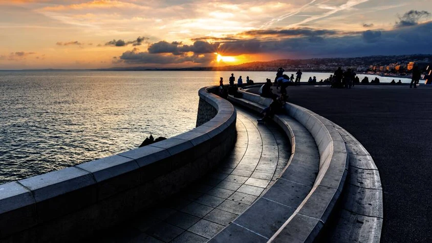Abendstimmung an der Côte d'Azur