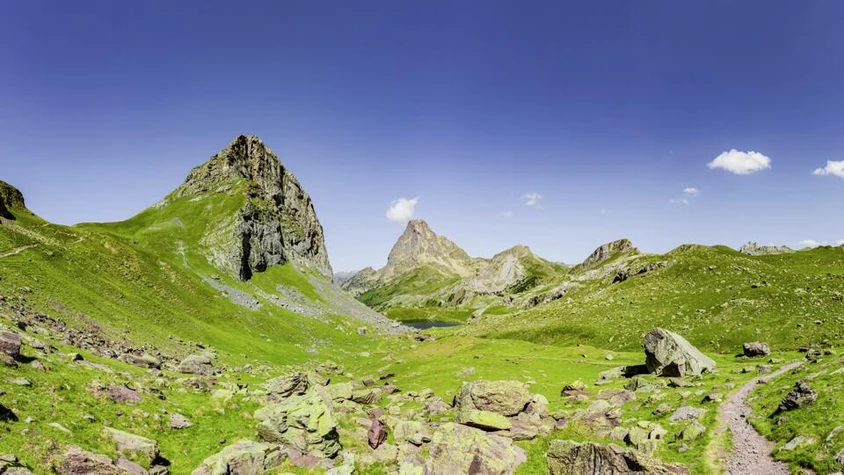 Der Pic du Midi d' Ossau im Pyrenäen-Nationalpark in Frankreich