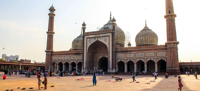 Die Moschee Jama Masjid in Delhi